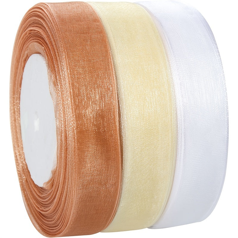 Transparent Snow Yarn Ribbon 50 Yards Long for Gift Packaging