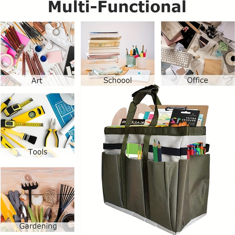 Craft & Art Tote 600D Nylon Organizer Bag with Storage Pockets