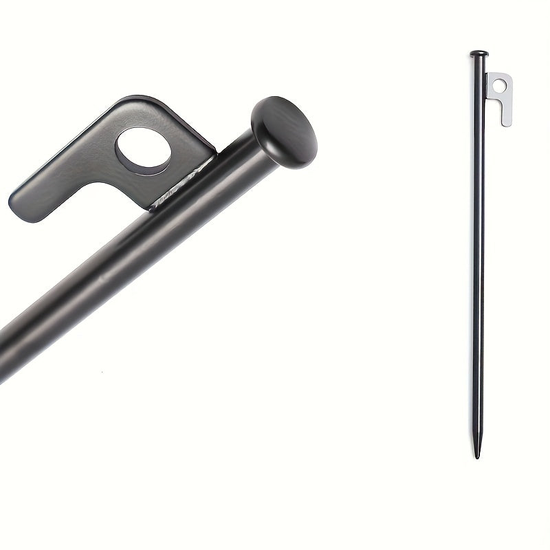 4pcs Outdoor Camping Ground Nails Steel Ground Nails for Canopy Tent Beach