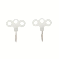 2pcs Stainless Steel Tent Nails w/ Plastic Handle, Windproof Tent Pegs