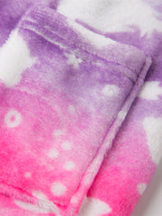Girls Soft Flannel Hooded Bathrobe Kids Sleepwear Clothes