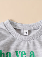 Girls Funny Letter Print Sweatshirt Long Sleeve Casual Pullover Top