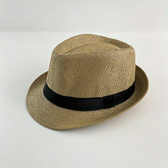 Children's Summer Jazz Hat Straw Hat Travel Beach Hat Sunshade Hat