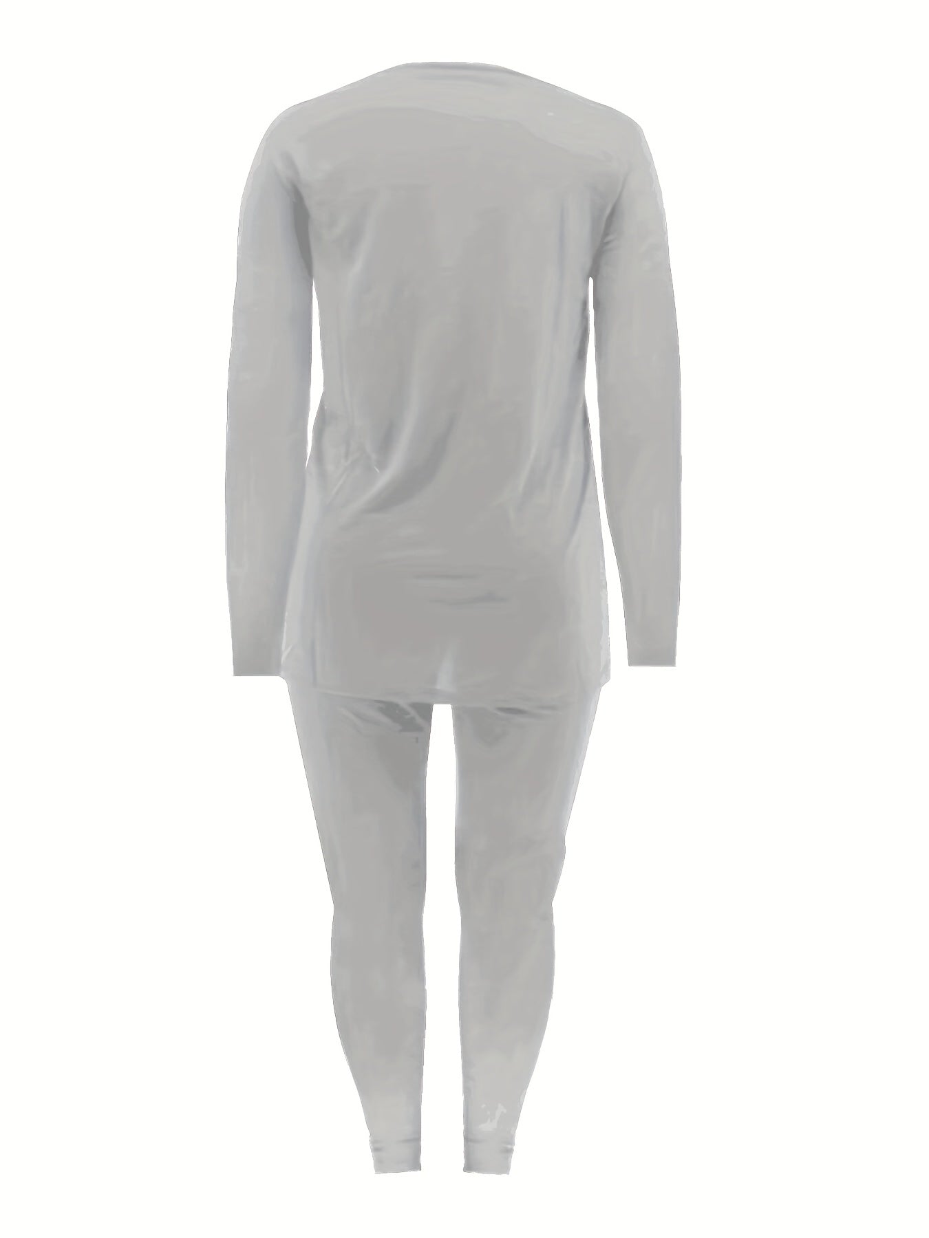 Solid Long Sleeve Top & Leggings Set