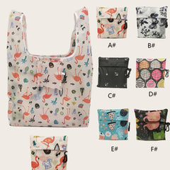 Folding Square Shopping Bag Portable Storage Bag 53x09cm 38x0cm