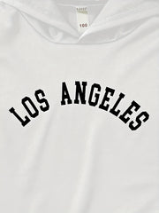 LA Boy's Hoodie & Cargo Pants Set Street Style Outfit