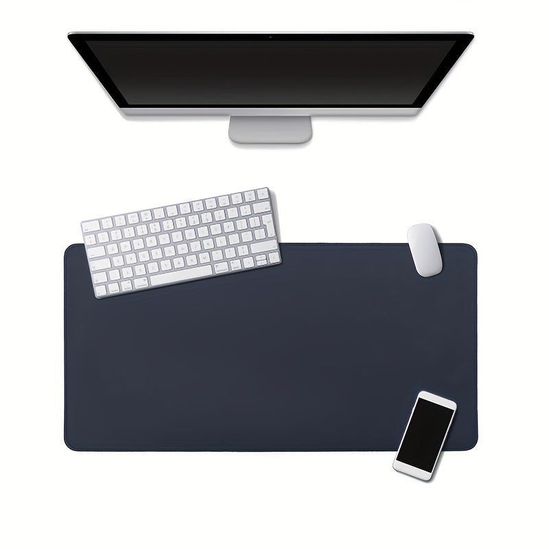 Large Faux Leather Mouse Pad Waterproof Desk Pad Non-slip Washable