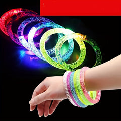 Christmas Colorful Acrylic Luminous Bracelet Fluorescent Bracelet