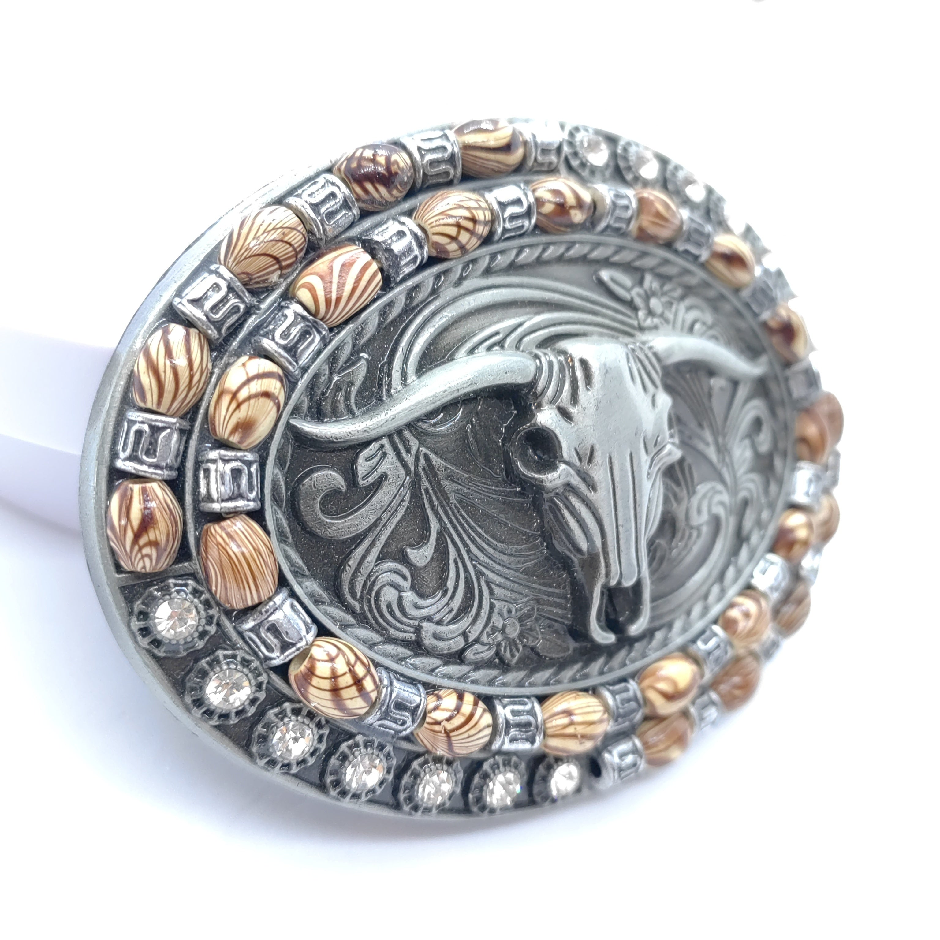 Western Cowboy Men's Retro Belt Buckle Head Large Plate Buckle