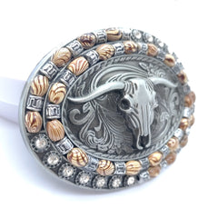 Western Cowboy Men's Retro Belt Buckle Head Large Plate Buckle