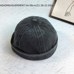 Vintage Landlord Hat Beanie Hip Hop Ruffle Japanese Style