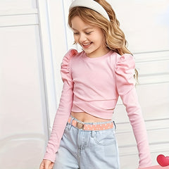 Girls Heart Buckle Belt Adjustable Elastic Kids Belt