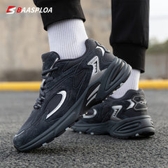 Baasploa Men's Vintage Chunky Shoes Non Slip Sneakers For Outdoor Activities