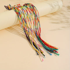 24pcs Mixed Lucky Rope Bracelet For Girls
