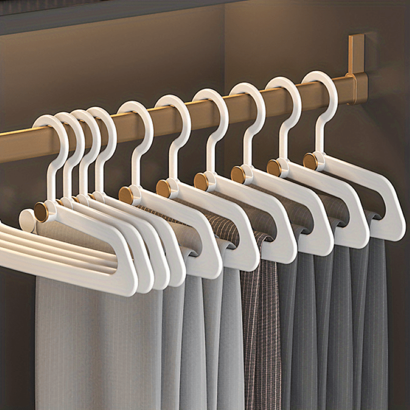 5pcs Trouser Hangers with Built-in Storage Gods Shaped Trouser Clips