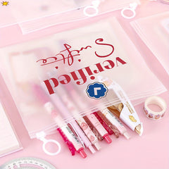 Cute Student Transparent Pencil Case