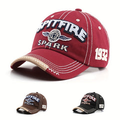 Letter Embroidery Curved Brim Baseball Cap Street Sun Hat