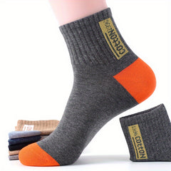 6 Pairs Men's Sports Socks Short Crew Deodorant Breathable Outdoor Socks