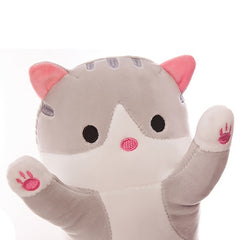 Cartoon Cat Plush Toy Figure Long Cat Sleeping Throw Pillow