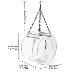 Hanging Bird Feeder with Suction Cup Decoration