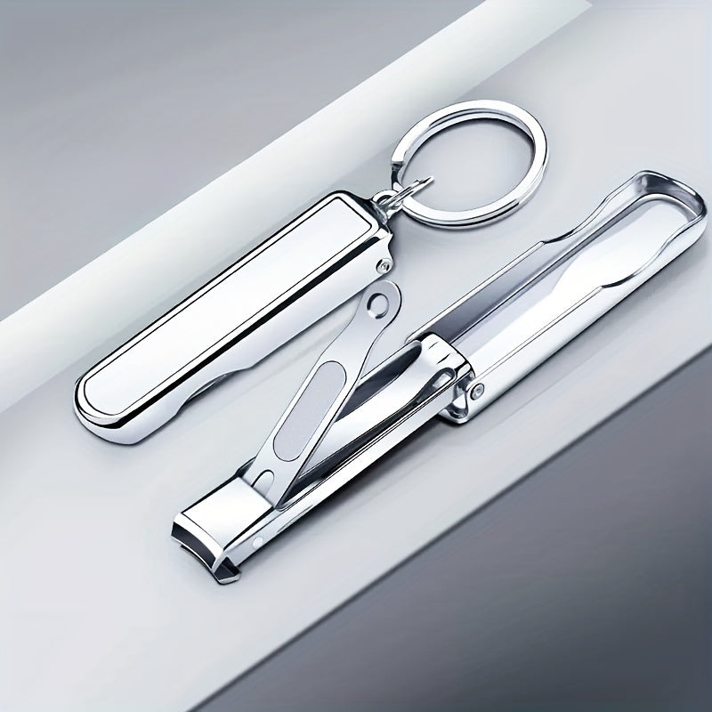 Stainless Steel Nail Clippers with Nail File - Durable Manicure Tool