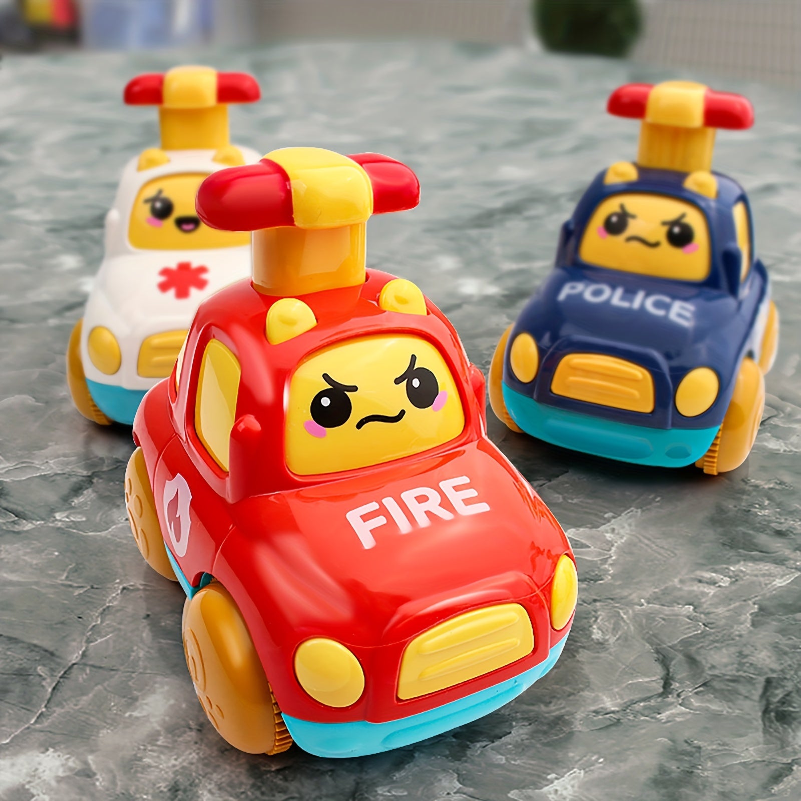 Kids Inertial Pull Back Car Press Small Car Baby Fall-resistant Toy Car
