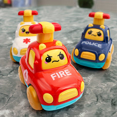 Kids Inertial Pull Back Car Press Small Car Baby Fall-resistant Toy Car