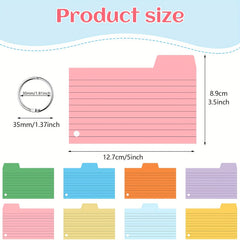 400pcs American Index Stickers Sticky Notes With Card Box