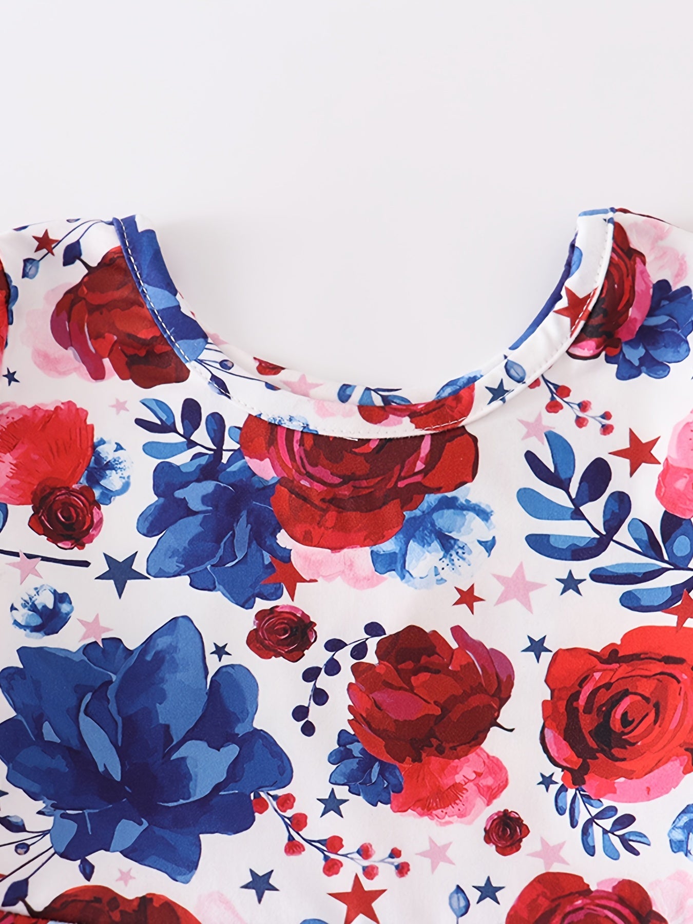 Girls Chick Printed Short Sleeve Casual Dress