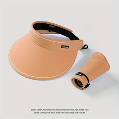 Wide Brim UV Protection Visor Hat for Women