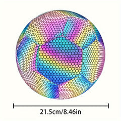 Reflective Standard Size 5 Soccer Ball for Competition and Training