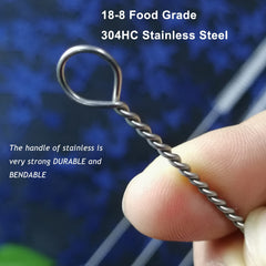 2pcs Stainless Steel Straw Cleaning Brushes for Glass Silicone Straws