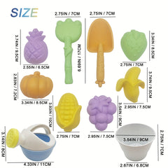 11pcs Watermelon Beach Sand Toys Set Durable PP Material