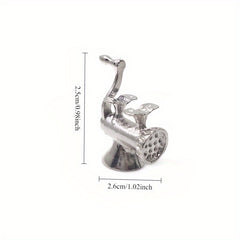 Mini Kitchen Meat Grinder with Rotating Wheel - Mixed Color