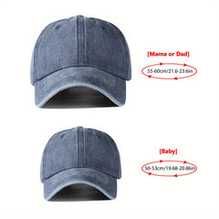 2PCS Retro Baseball Caps for Boys and Girls Outdoor Sunshade Hats