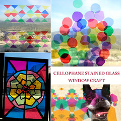 120pcs Colorful Cellophane Sheets for DIY Crafts & Wrapping Paper