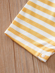 Baby Boys Koala Graphic Striped Romper Jumpsuit Clothes