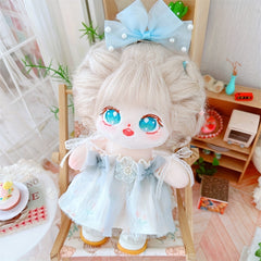 7.87in Cotton Flower Doll: Strap Skirt, Bow, Princess Shoes, Bridesmaid Gift