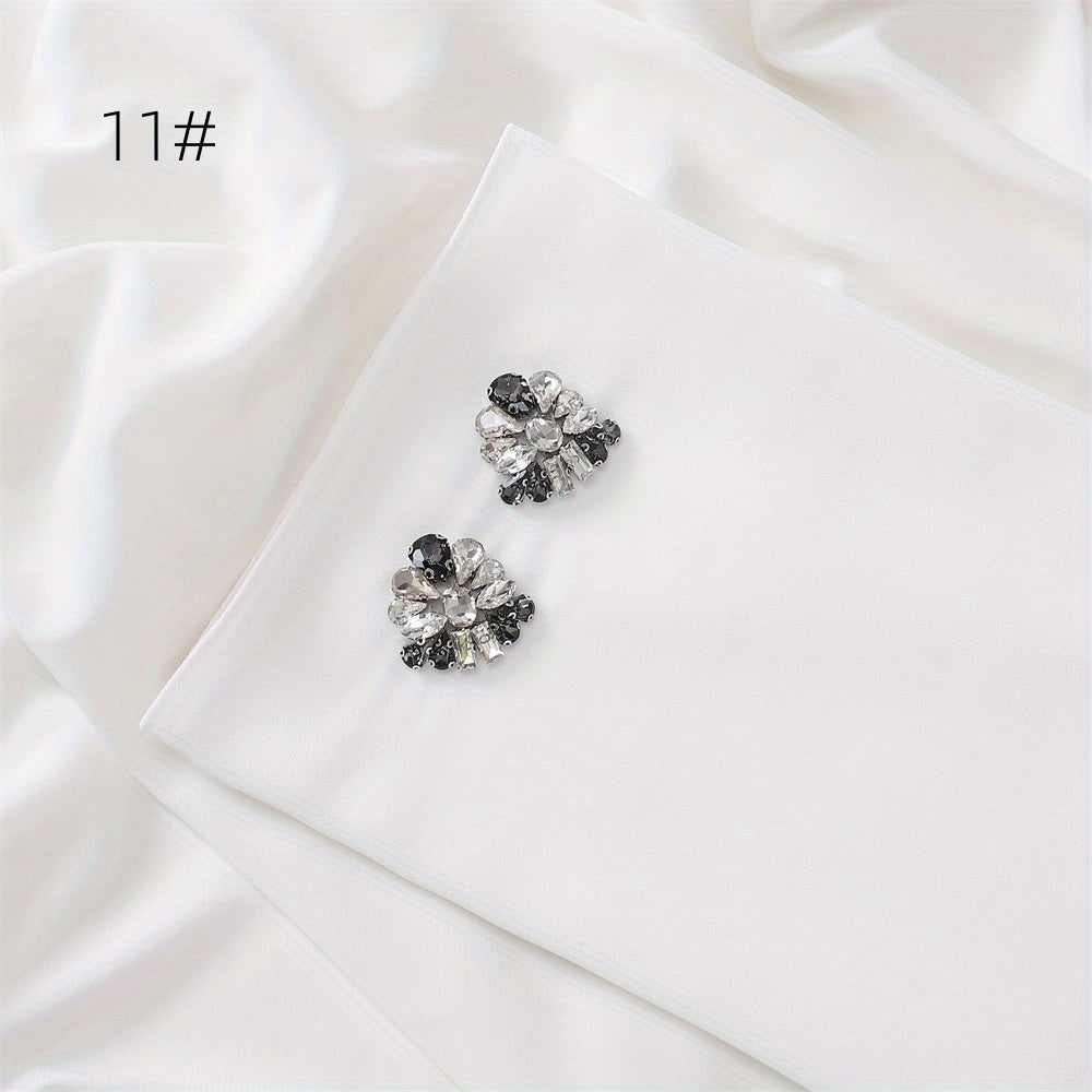 Chiffon Hijab Rhinestone Decorated Turban Headscarf
