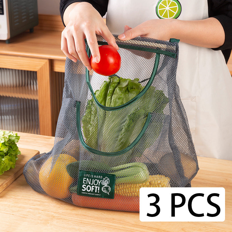 3pcs Hanging Bag For Ginger And Garlic Fruit And Vegetable 19.7inch