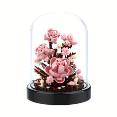 Immortal Bouquet Champagne Rose Family Desktop Decoration