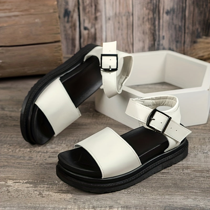 Women's Open Toe Beach Sandals Anti Slip Thick Bottom Outdoor Shoes