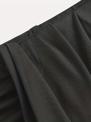 Solid Crop Tank Top & Wrap Skirt Set