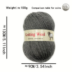 52pcs 4-strand Wool Thread - Australian Wool Blend - Anti-pilling - Soft & Waxy