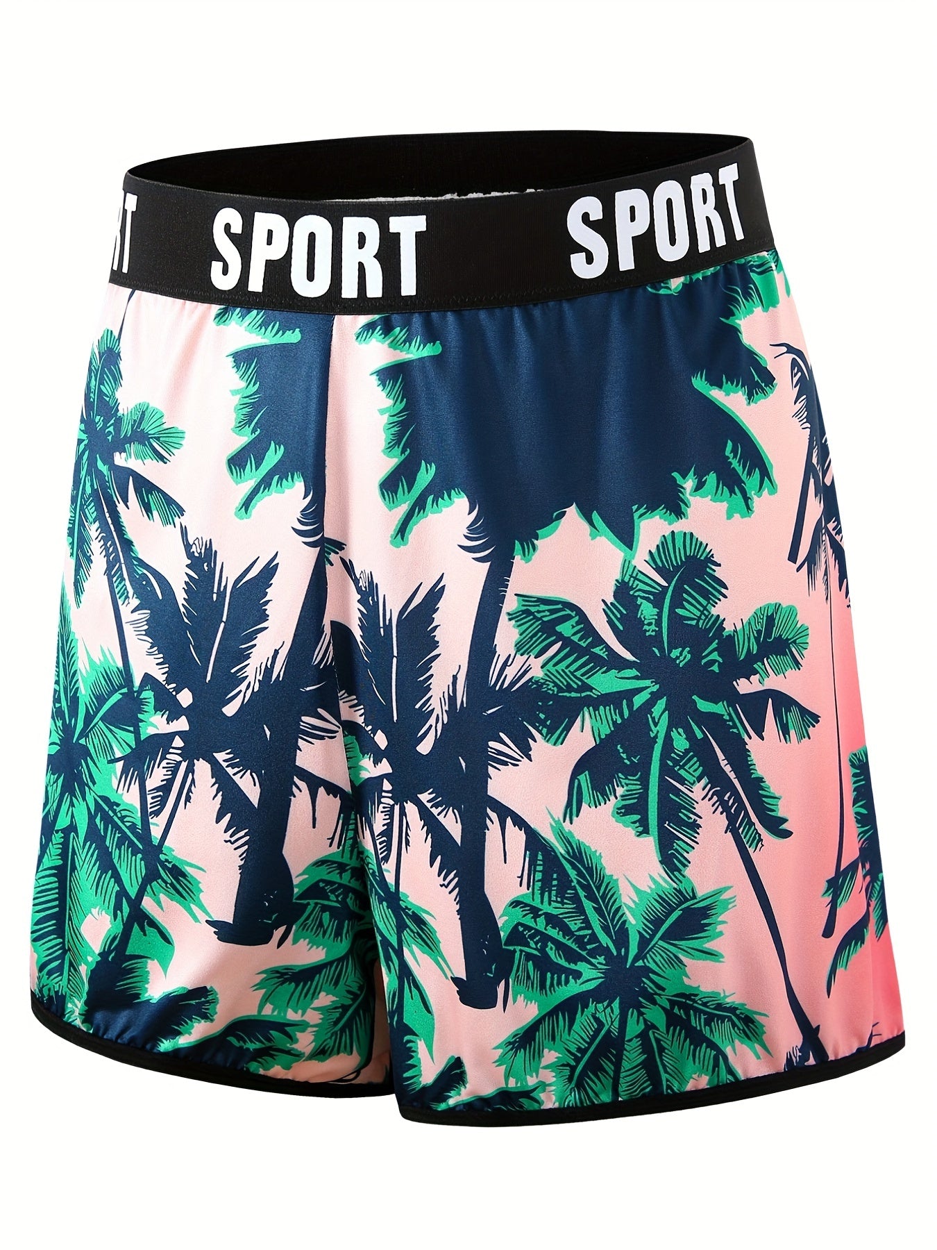 Tropical Sports Bra & Boy Shorts Set