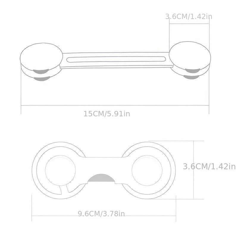 5pcs Child Safety Lock Baby Drawer Lock Anti-pinch Refrigerator Lock