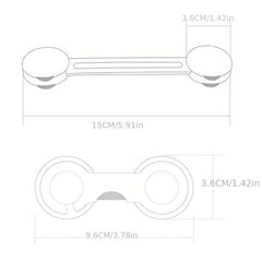 5pcs Child Safety Lock Baby Drawer Lock Anti-pinch Refrigerator Lock