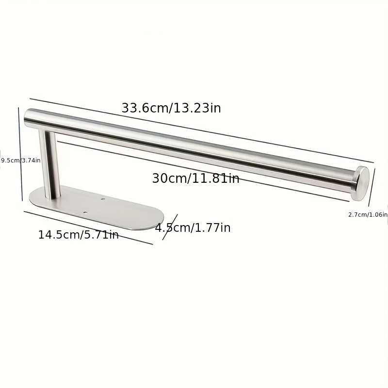 Self Adhesive Toilet Roll Holder Stainless Steel