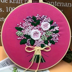 European Embroidery Kit Flowers Cross Stitch DIY