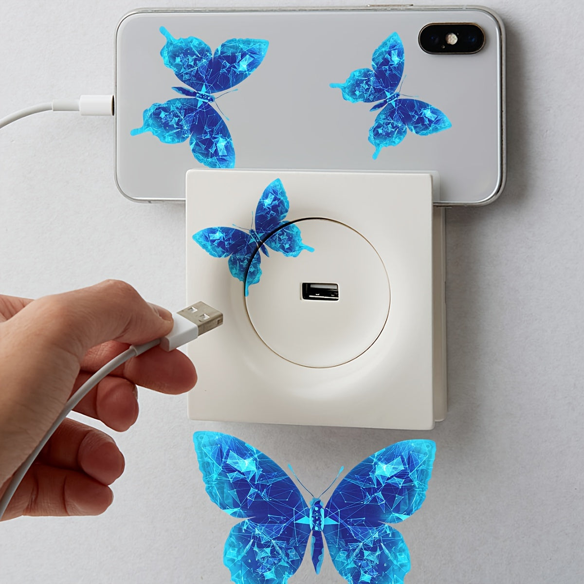 Luminous Butterfly Wall Sticker For Bedroom Switch